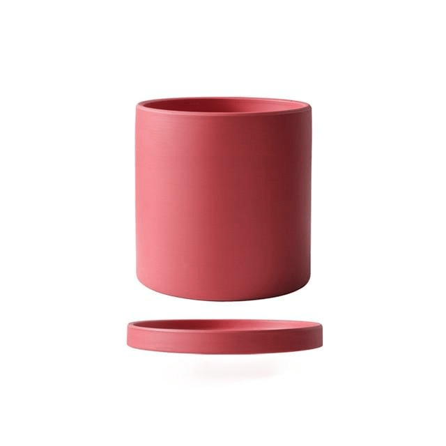 PLANTIVA Ceramic Plant Pot with Saucer – Elegant Indoor Planter