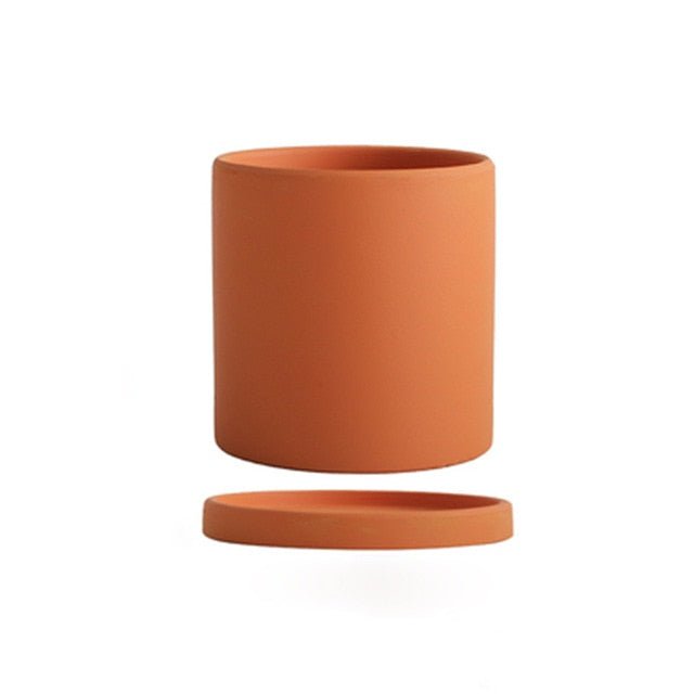 PLANTIVA Ceramic Plant Pot with Saucer – Elegant Indoor Planter
