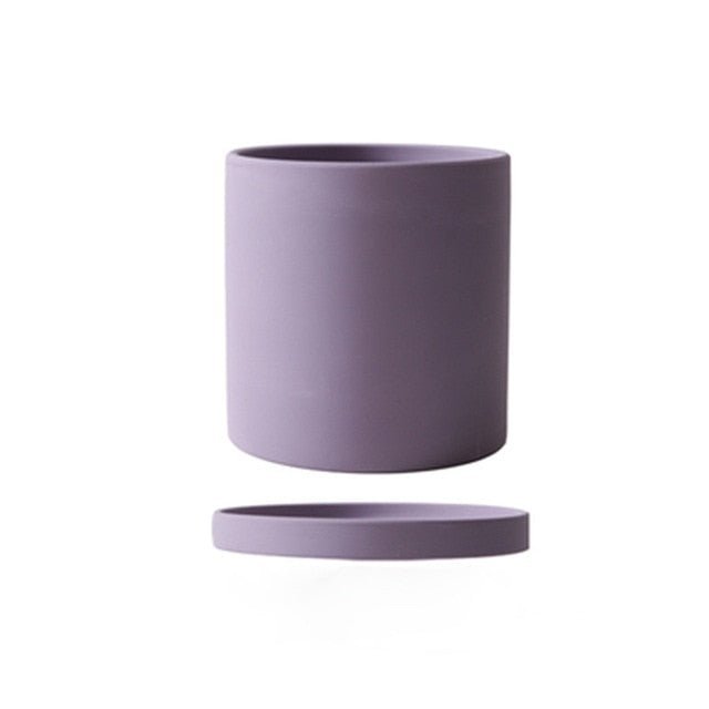 PLANTIVA Ceramic Plant Pot with Saucer – Elegant Indoor Planter