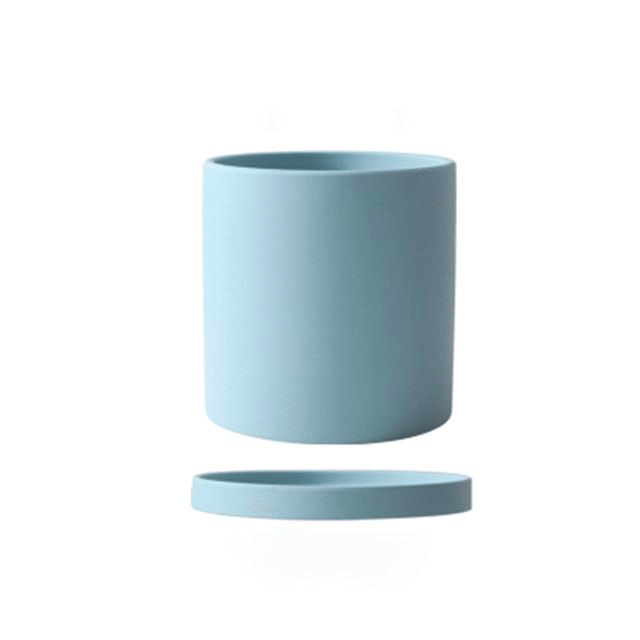 PLANTIVA Ceramic Plant Pot with Saucer – Elegant Indoor Planter