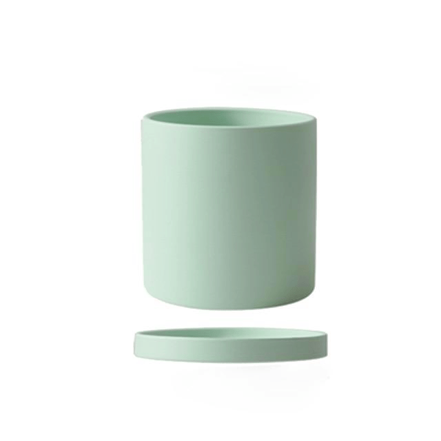 PLANTIVA Ceramic Plant Pot with Saucer – Elegant Indoor Planter