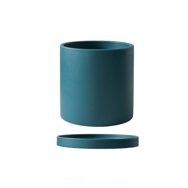 PLANTIVA Ceramic Plant Pot with Saucer – Elegant Indoor Planter