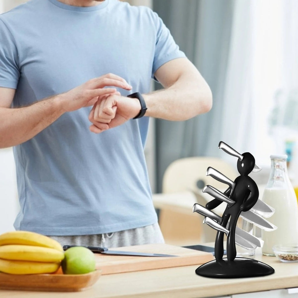 FIGURACUT Figurine Knife Block – Artistic Knife Organizer for Worktops