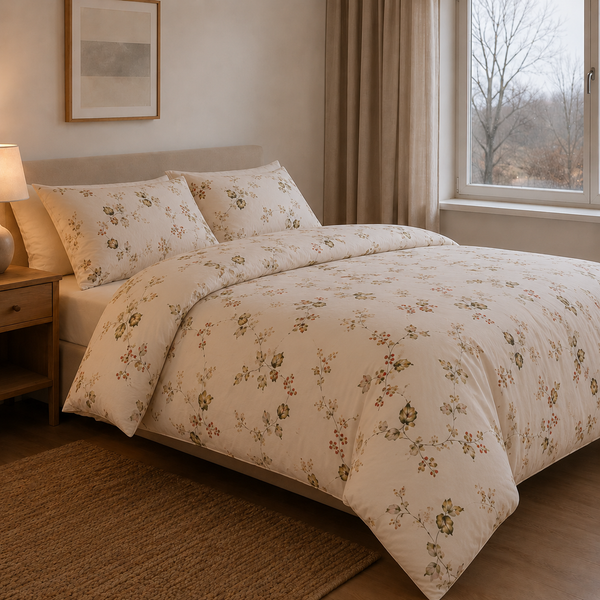 Zartes Blütenmuster im Landhausstil