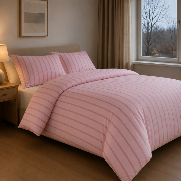 Zartes Streifendesign in Rosa