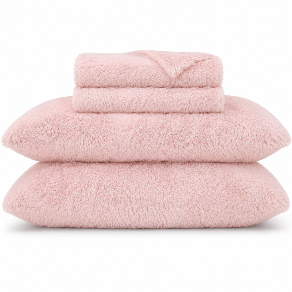 Wanda Bettwäsche Plüsch 200x200cm – Luxuriöses Rosa Bettbezug-Set aus Samt