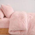 Wanda Bettwäsche Plüsch 200x200cm – Luxuriöses Rosa Bettbezug-Set aus Samt