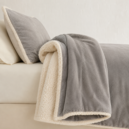 Flauschige Kuscheldecke 180x200cm – Warme, weiche und gemütliche Wohndecke für Sofa und Bett