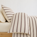 Freya Bettwäsche Gestreift 200x200cm – Skandinavisches Design in Beige