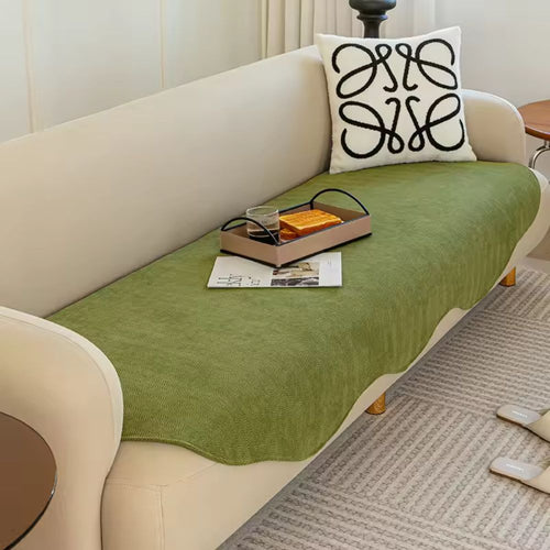 All-Season Contour Sofa Cover – Plain Stretch Non-Slip Couch Slipcover