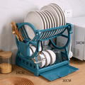 DRAINPRO 2-Tier Dish Drying Rack – Drainer with Board & Cutlery Holder