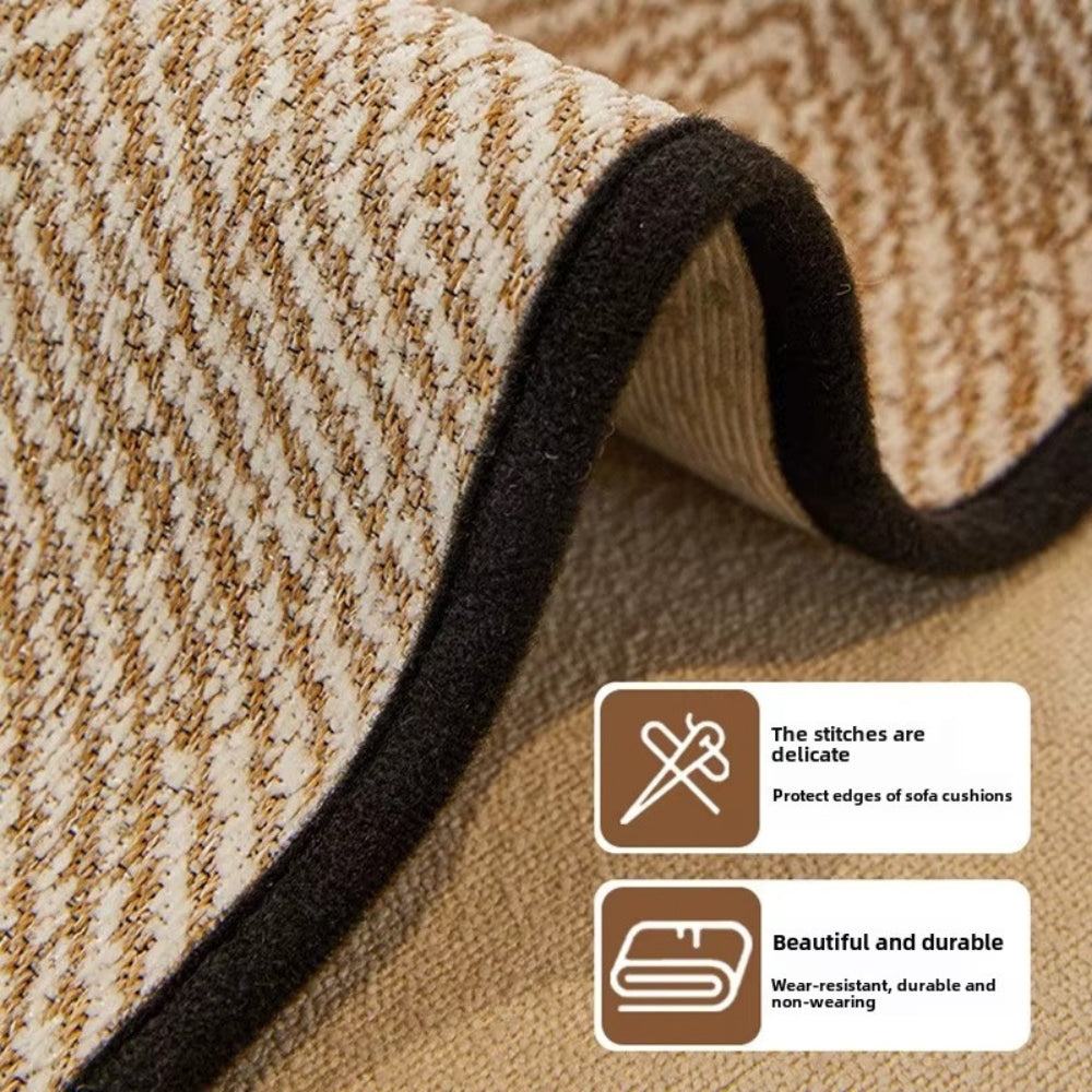 Modern Wave Anti-Slip Sofa Cover – Textured Couch Slipcover