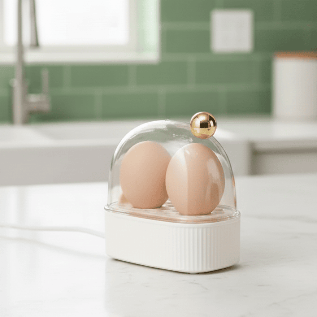 BOILEASY Electric Egg Cooker & Poacher – 3 Adjustable Heat Settings