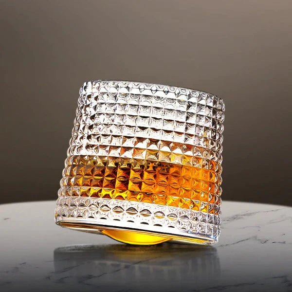 SPINSPIRIT Rotating Whiskey Glasses – Spinning Tumblers for Spirits
