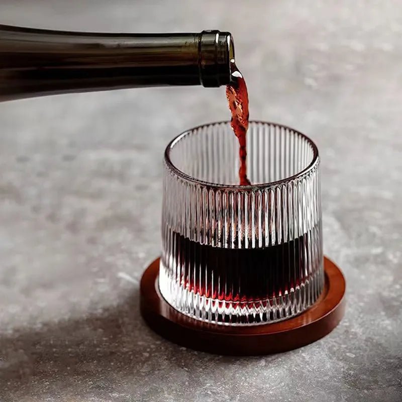 SPINSPIRIT Rotating Whiskey Glasses – Spinning Tumblers for Spirits