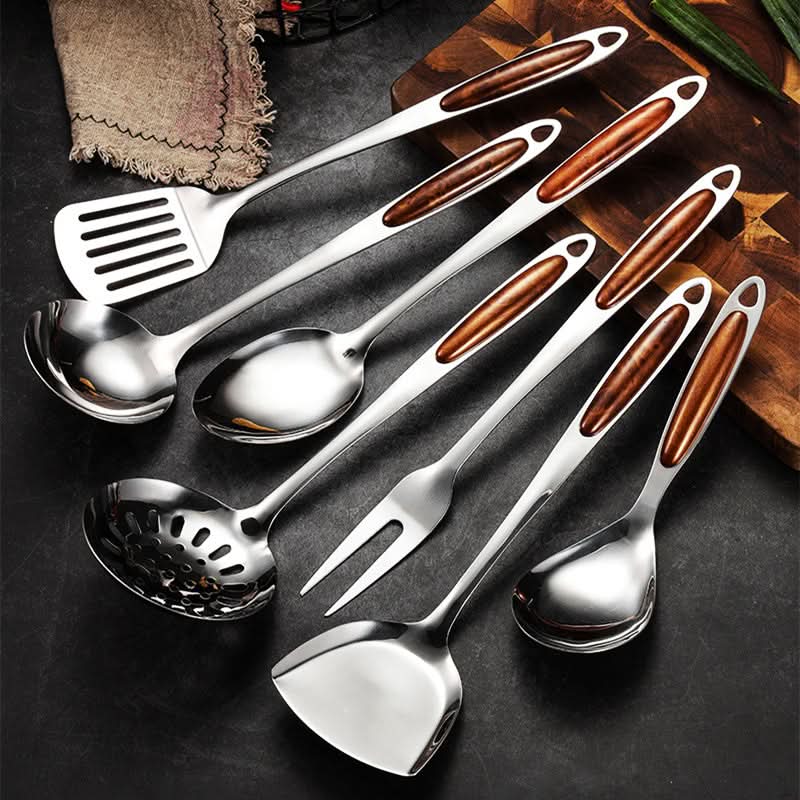 PROCHEF Stainless Steel Kitchen Utensil Set – Ergonomic Cooking Tools