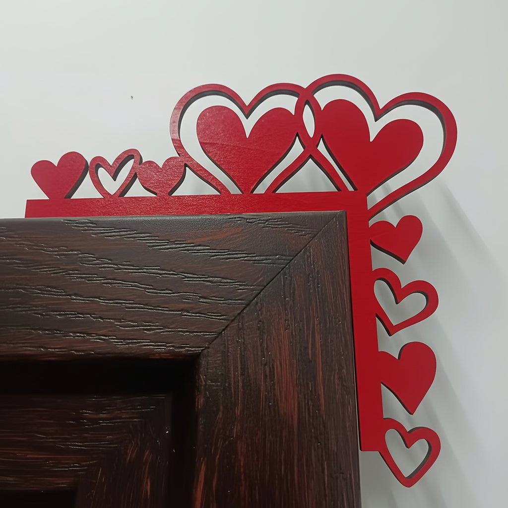 Heart Frame Acrylic Mirror Wall Sticker – Decorative Room Accent