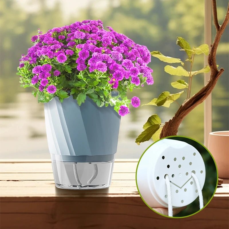 PLANTBASE Self-Watering Plant Pot – Clean Indoor Gardening Planter