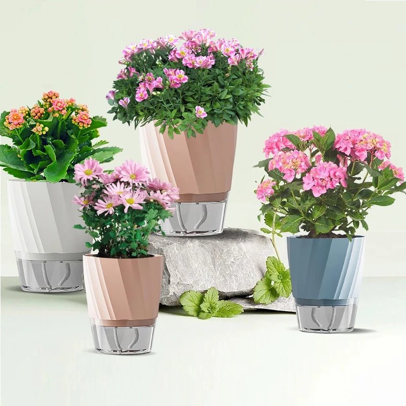 PLANTBASE Self-Watering Plant Pot – Clean Indoor Gardening Planter