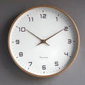 Nordic Wall Clock – Minimalist Wood-Frame Silent Quartz Clock
