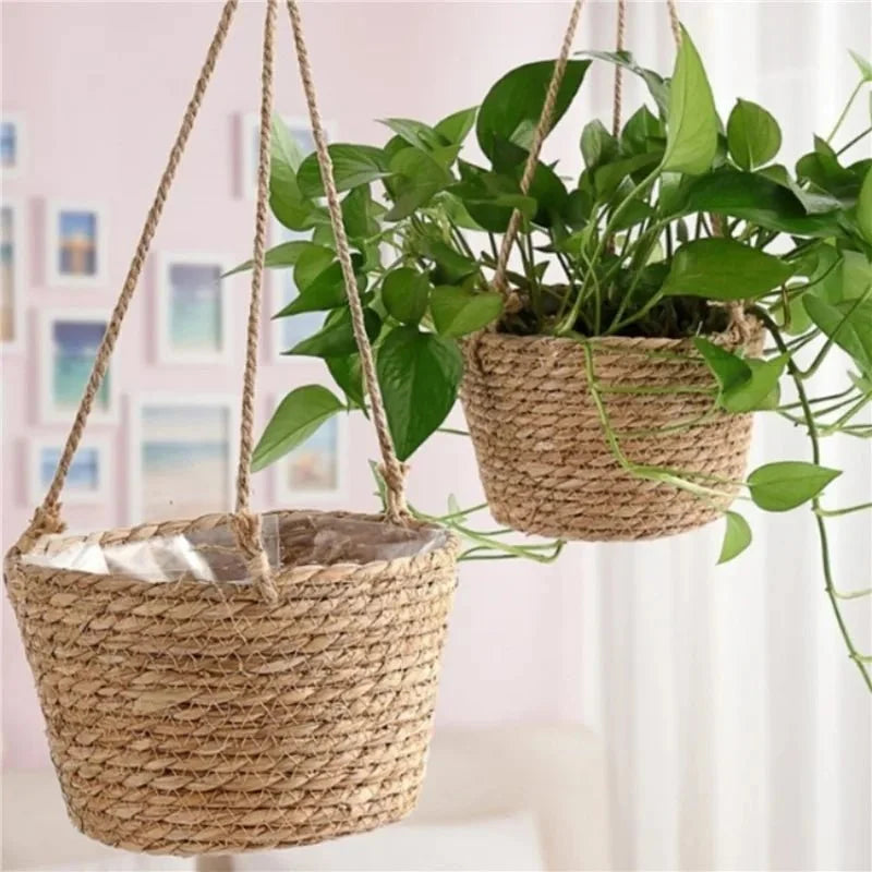 MACRAHANG Jute Hanging Planter – Stylish Indoor & Outdoor Plant Holder