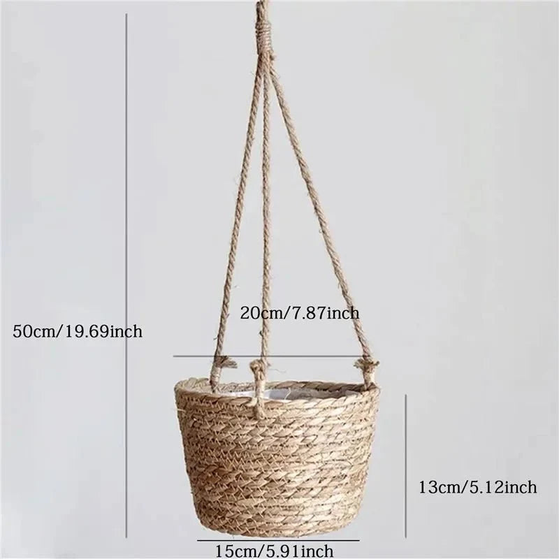 MACRAHANG Jute Hanging Planter – Stylish Indoor & Outdoor Plant Holder