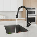 LUXSINK High-Arc Kitchen Faucet – Modern Pull-Out Mixer Tap