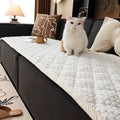 Pet-Proof Quilted Sofa Protector – Textured Non-Slip Couch Slipcover