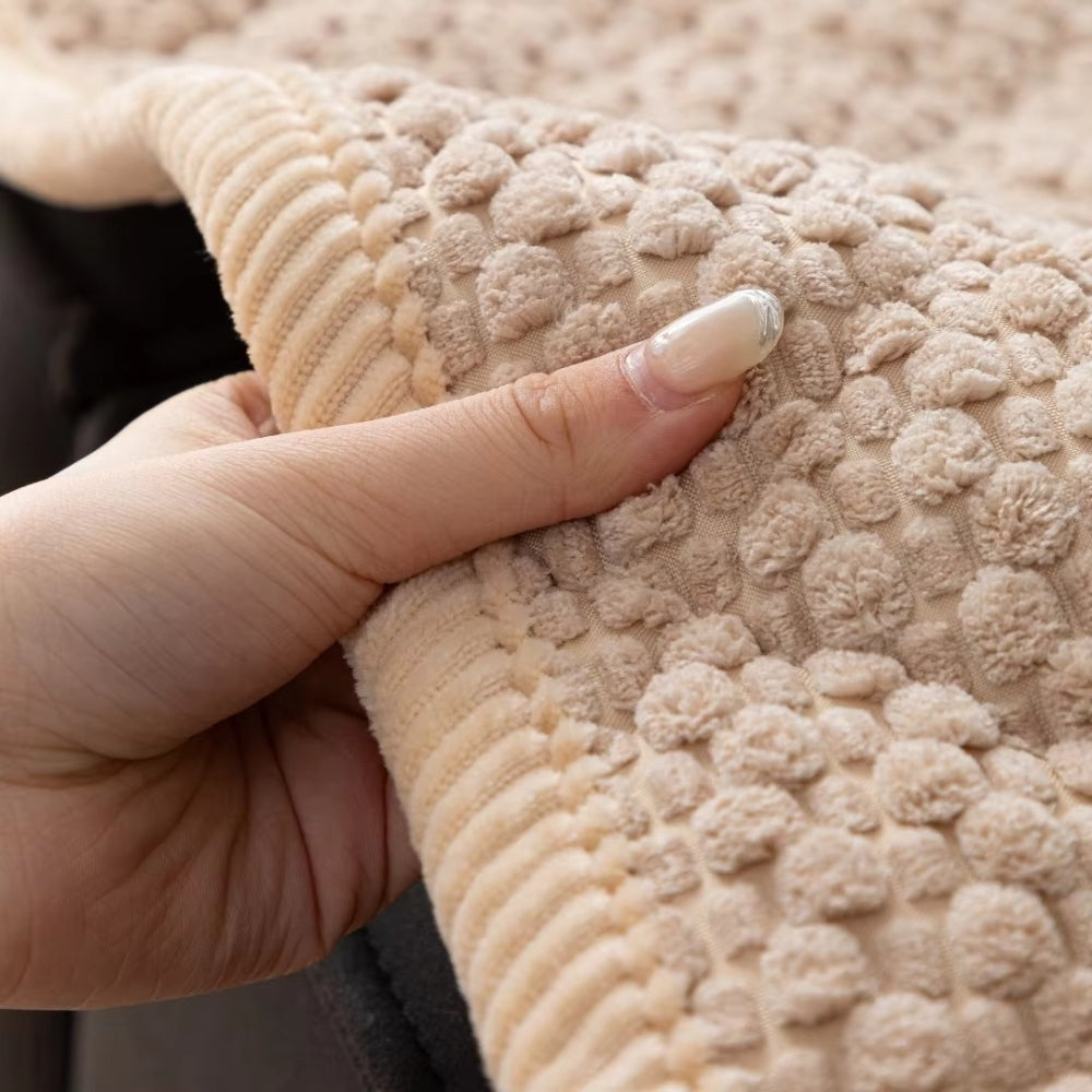 Pet-Proof Quilted Sofa Protector – Textured Non-Slip Couch Slipcover