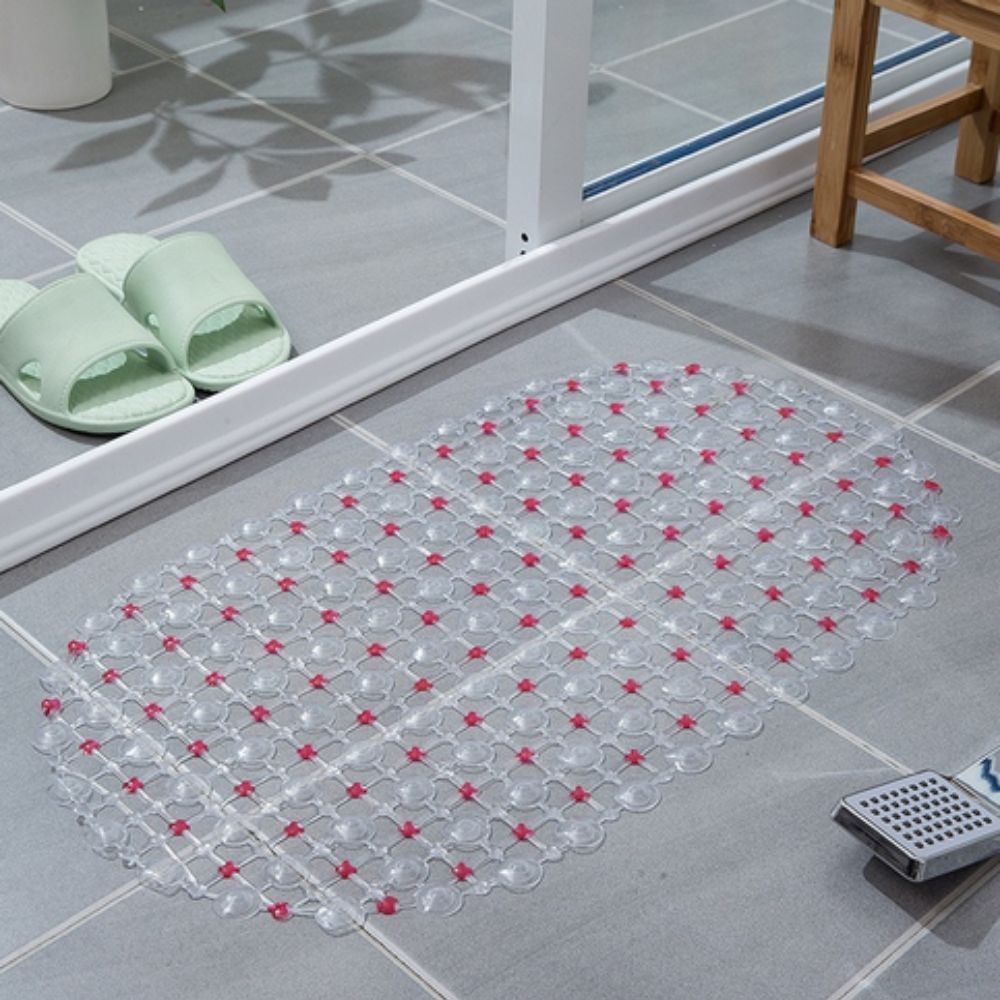Velvra Non-Slip Shower Mat – Clear Antibacterial Tub & Shower Mat