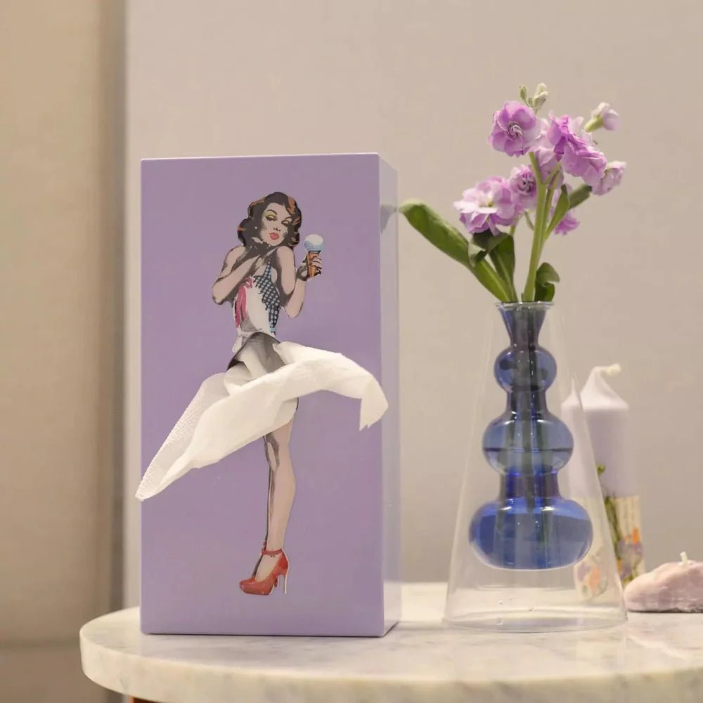 FLITTERROCK Flying-Skirt Tissue Box – Playful Decorative Tissue Holder