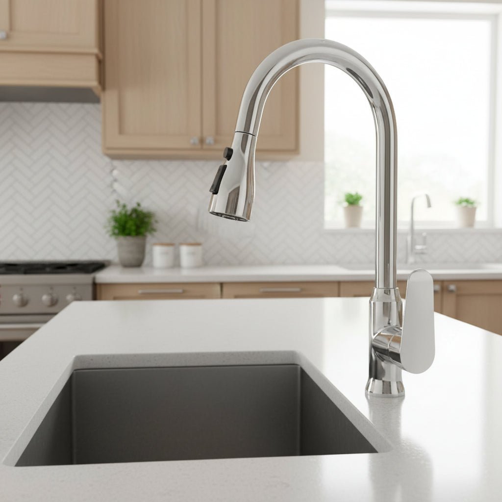 SWIVELUX 360° Pull-Out Kitchen Faucet – Elegant Swivel Mixer Tap