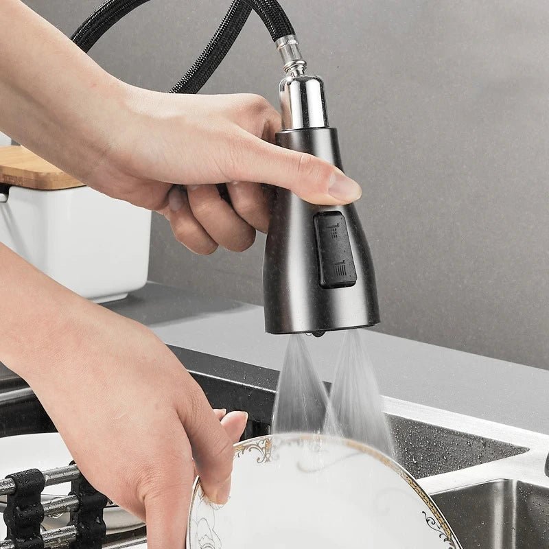 SWIVELUX 360° Pull-Out Kitchen Faucet – Elegant Swivel Mixer Tap