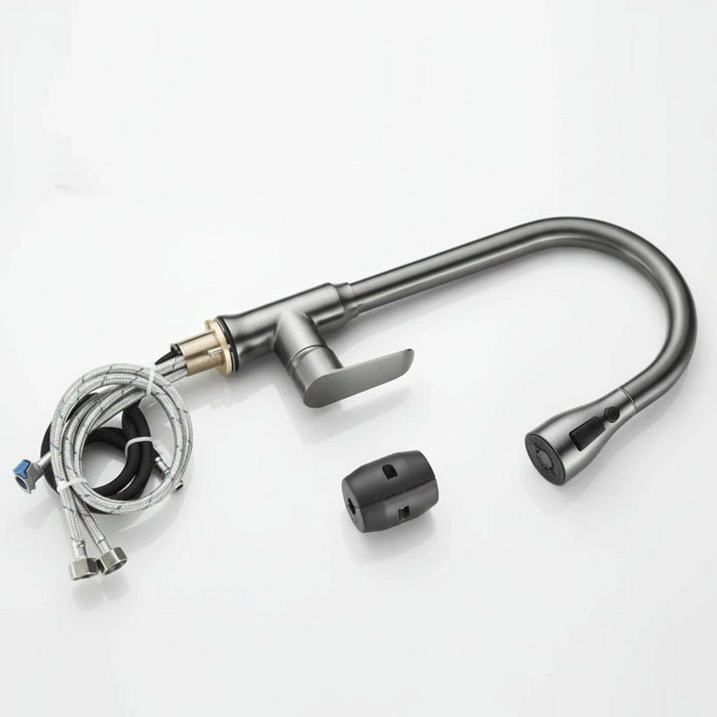SWIVELUX 360° Pull-Out Kitchen Faucet – Elegant Swivel Mixer Tap
