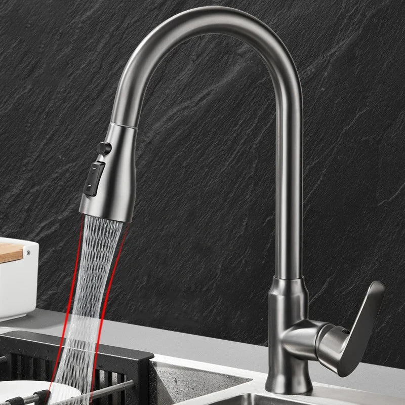 SWIVELUX 360° Pull-Out Kitchen Faucet – Elegant Swivel Mixer Tap