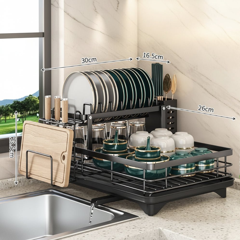 ORGADRAIN Foldable Dish Drying Rack – Roll-Up Over-Sink Drainer