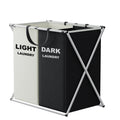 TriSort Multi-Compartment Laundry Basket | Foldable Sorter with Handles