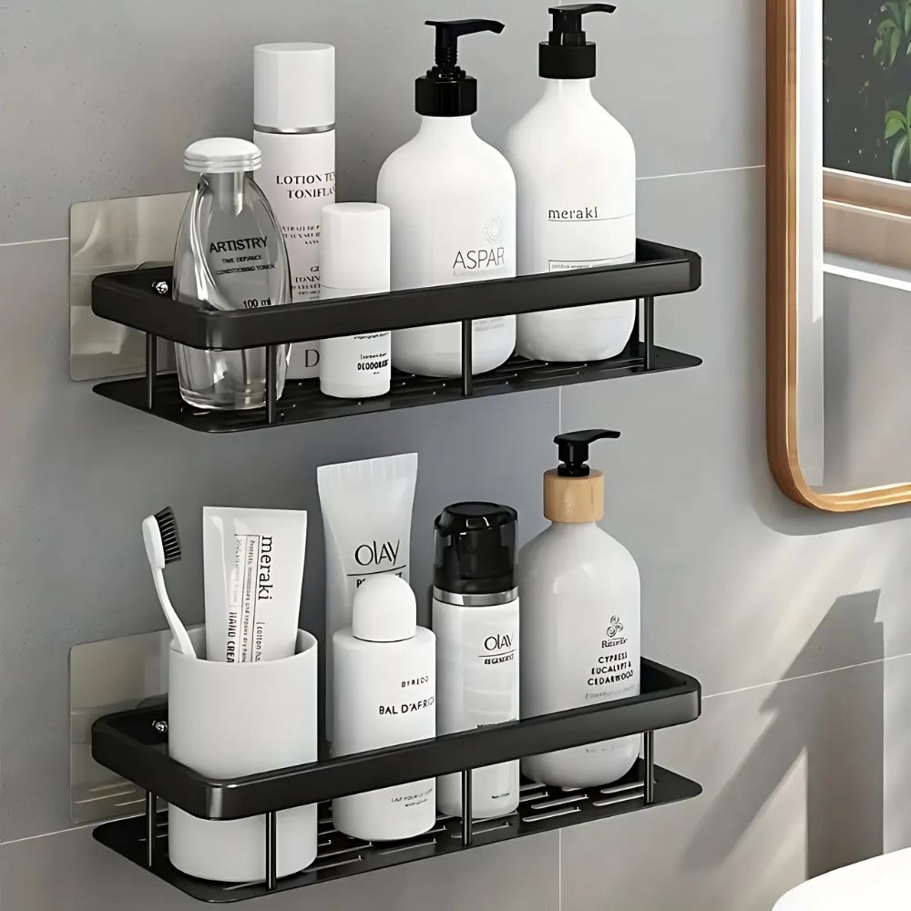 Shower Shelf Caddy Organizer – No-Drill Wall-Mounted Bathroom Shelf