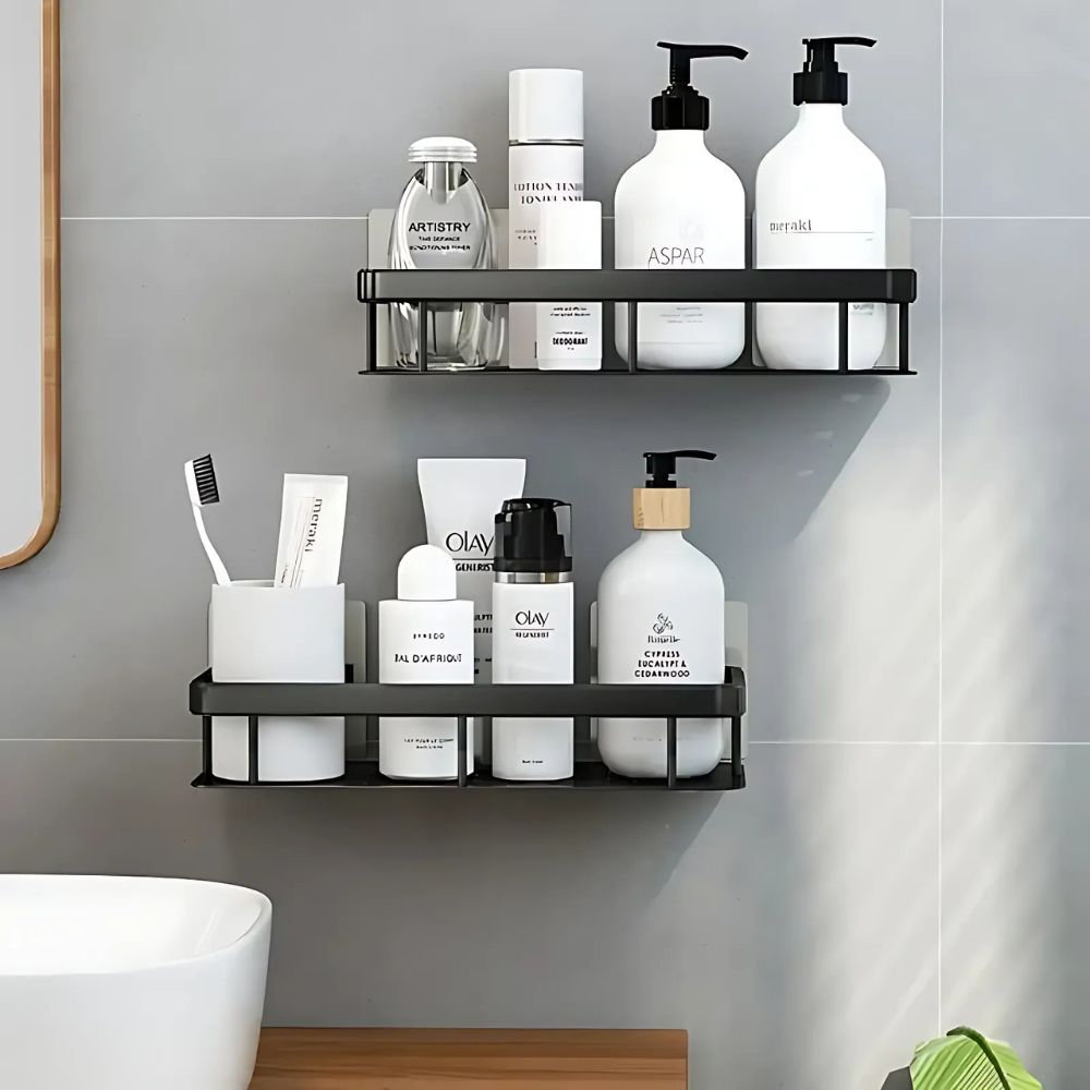 Shower Shelf Caddy Organizer – No-Drill Wall-Mounted Bathroom Shelf