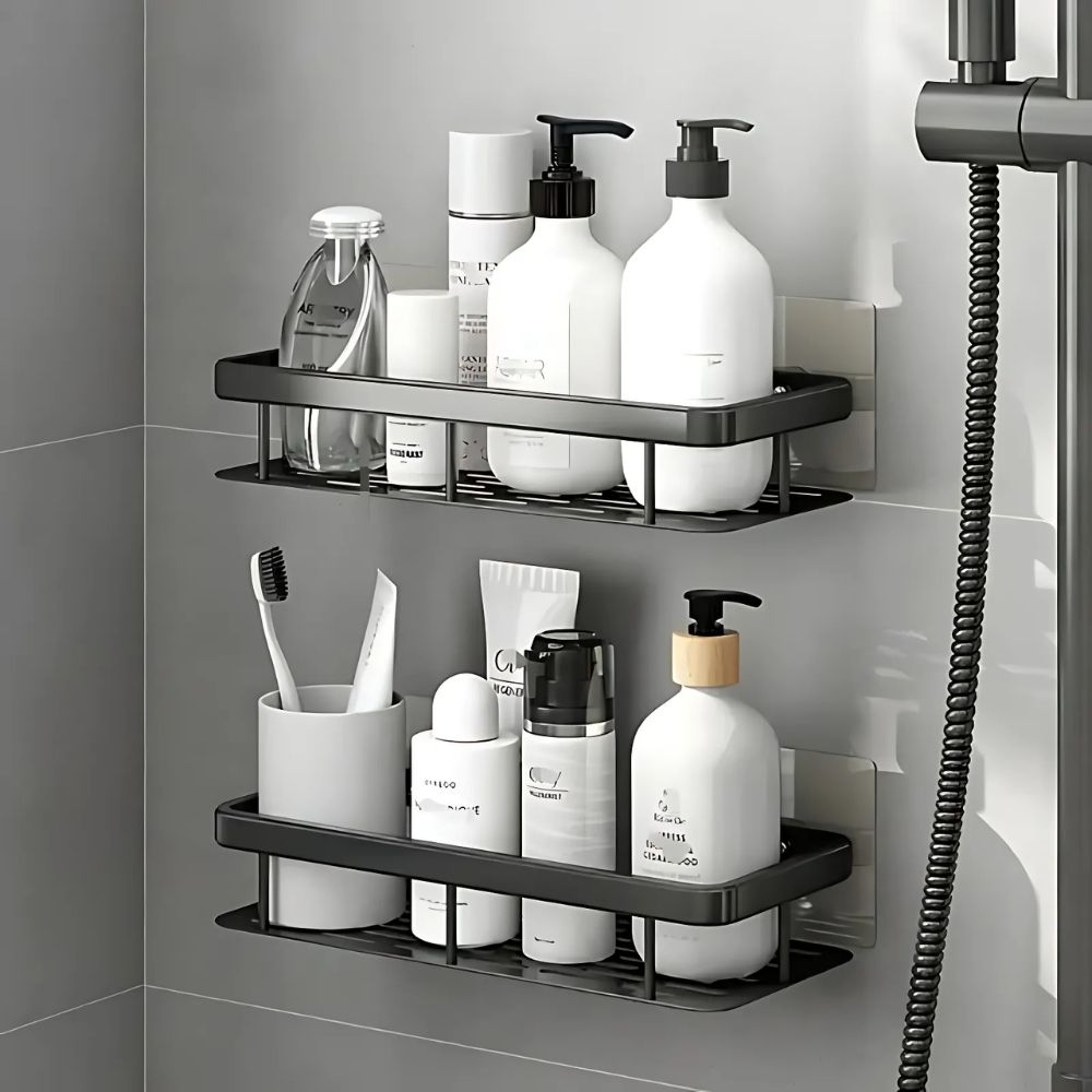Shower Shelf Caddy Organizer – No-Drill Wall-Mounted Bathroom Shelf