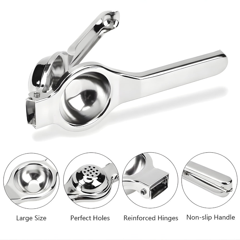 Stainless Steel Lemon Squeezer – Heavy-Duty Citrus Juicer Press