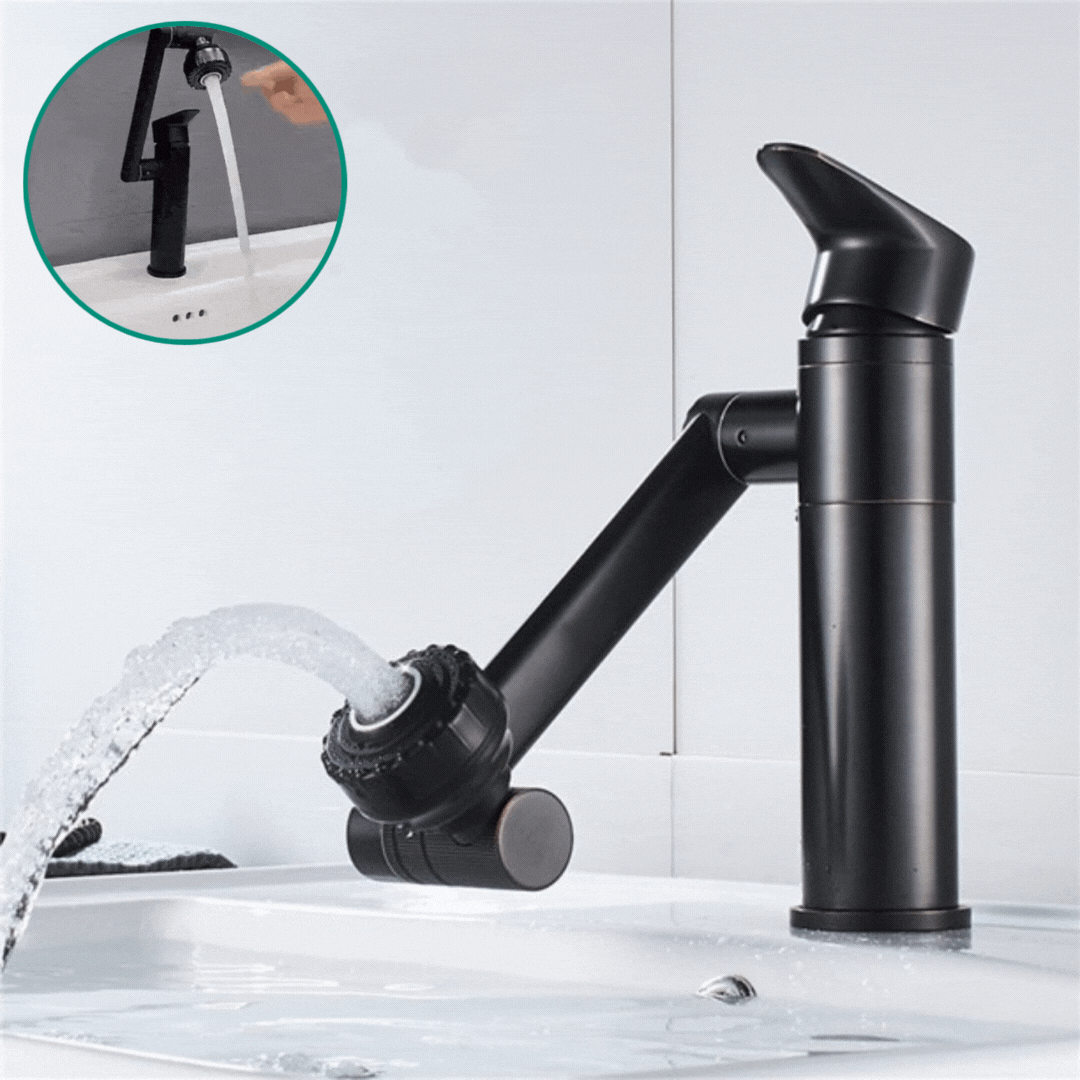 FLEXISPOUT 360° Flexible Faucet Sprayer – Rotating Sink Tap Extender