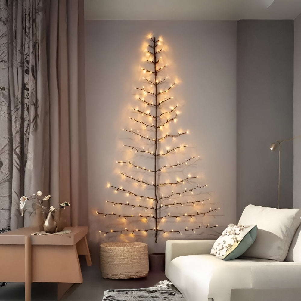 LED Branch Tree Light – Rustic Illuminated Wall Art Accent