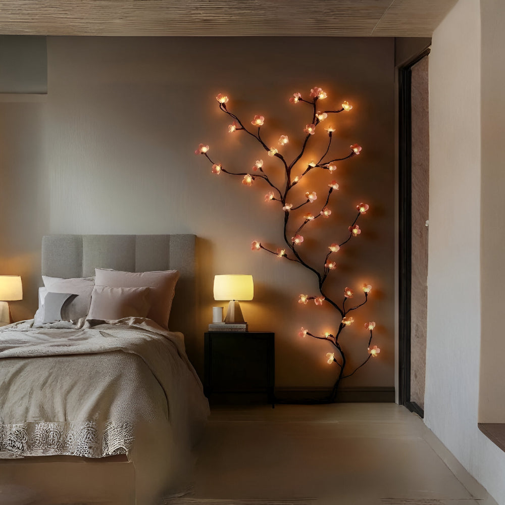 LED Branch Tree Light – Rustic Illuminated Wall Art Accent