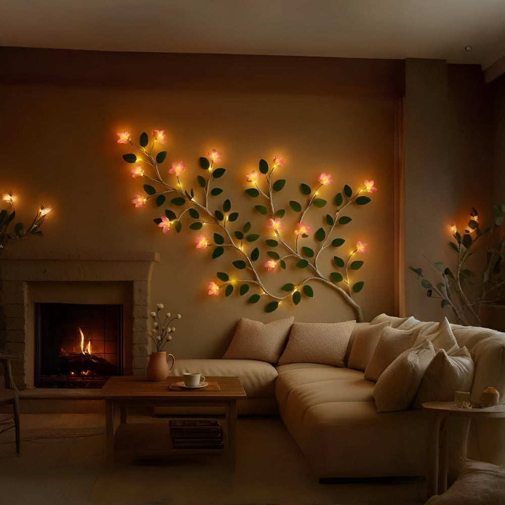 LED Branch Tree Light – Rustic Illuminated Wall Art Accent