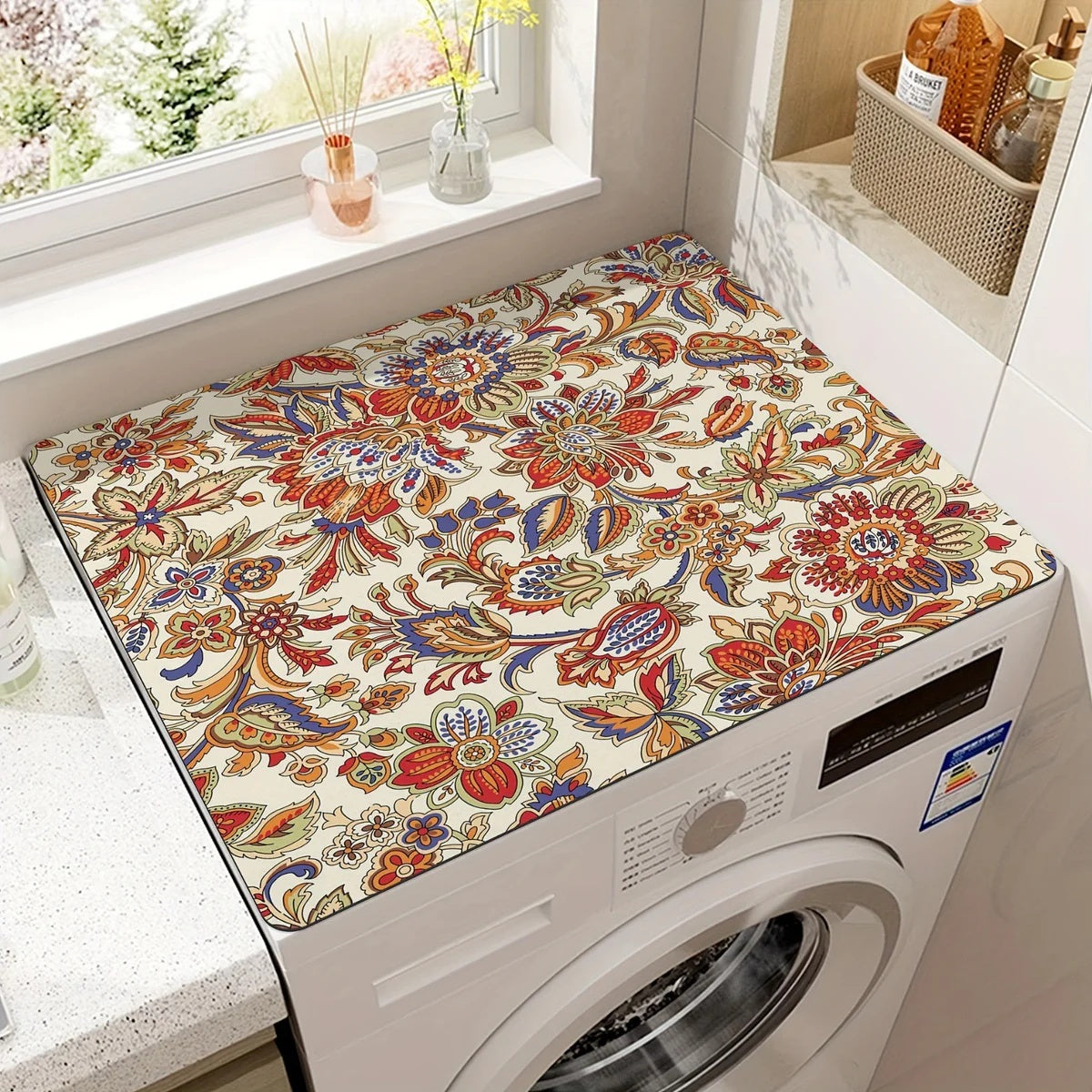 BohoShield Appliance Mat – Absorbent Protective Washer & Dryer Mat