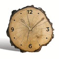 Rustic Wood Slice Wall Clock – Natural Tree-Trunk Design Decor