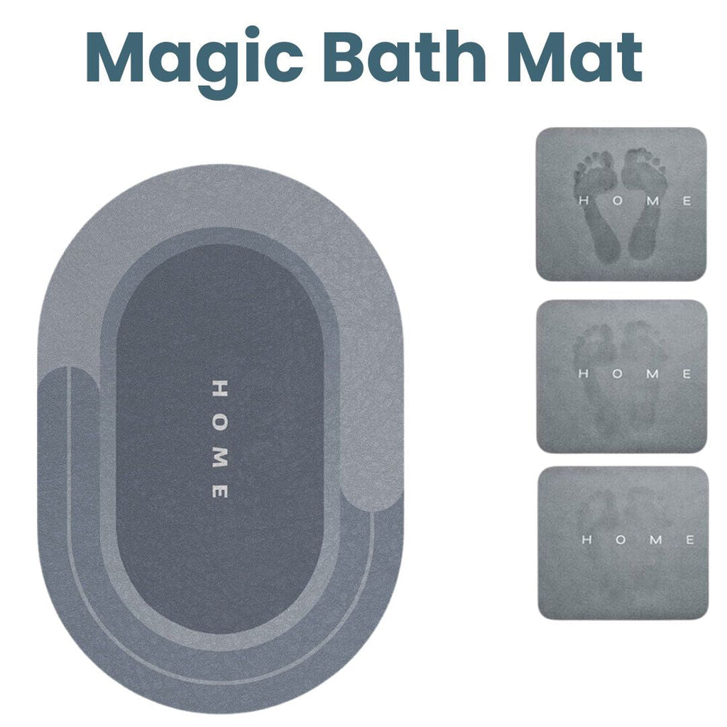 Magic Bath Mat – Super-Absorbent Quick-Dry Diatomite Floor Mat