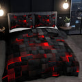 GeoMatrix Duvet Cover Set – Bold Geometric Modern Bedding