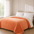 Luna Kuscheldecke 200x230cm Weiß – Flauschige Lammfell-Optik Sofadecke